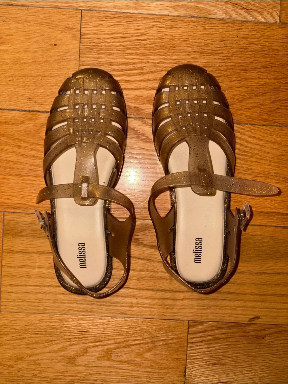 Melissa Glitter Jelly Sandals - Gold - Picture 6 of 7